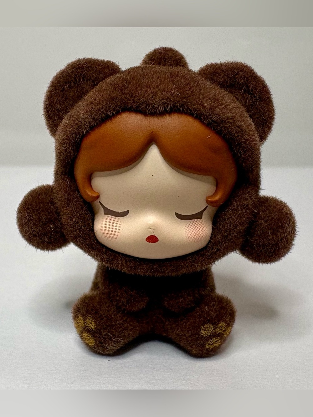 Pop Bean Skullpanda Pajama Cross Dressing series! Beautiful flocked texture!
